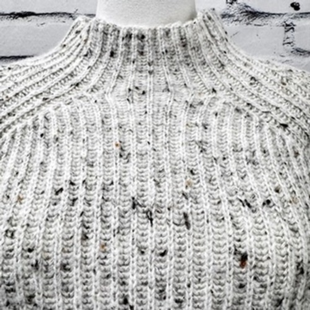 Madewell Donegal Flecked Shaker Stitch Pullover Sweater Grey Womens‎ Size S - Picture 2 of 15